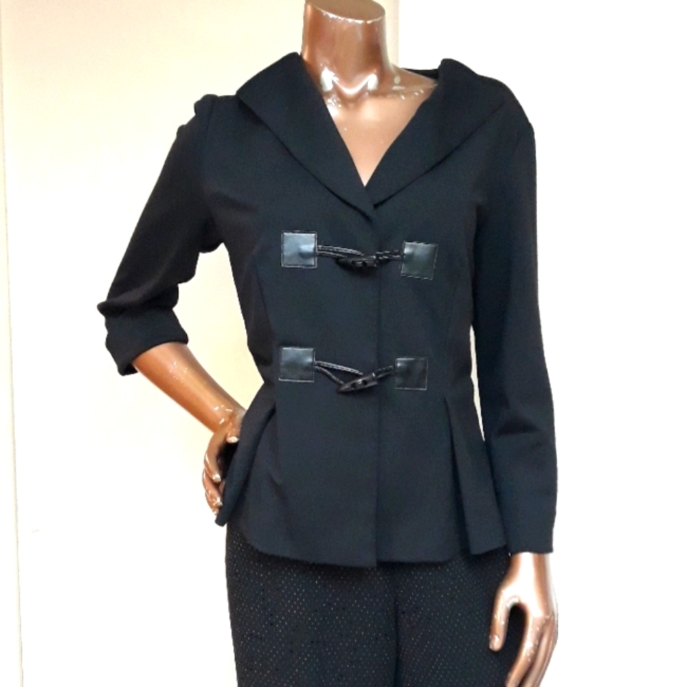 Chloe Madison Black Hook/ Tooth Blazer